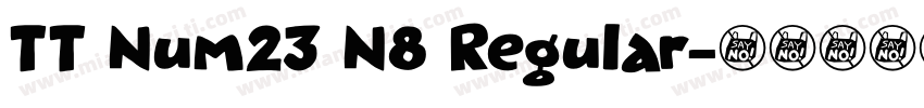 TT Num23 N8 Regular字体转换